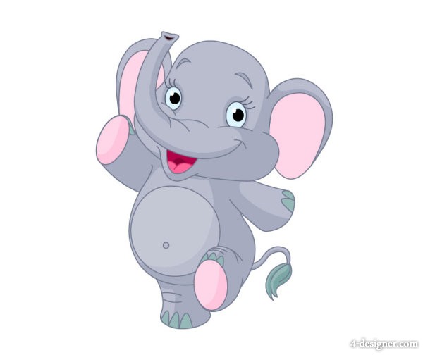 Elephant Cartoon Vector