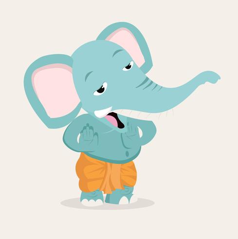489x490 Ganesha Elephant Cartoon Vector Design