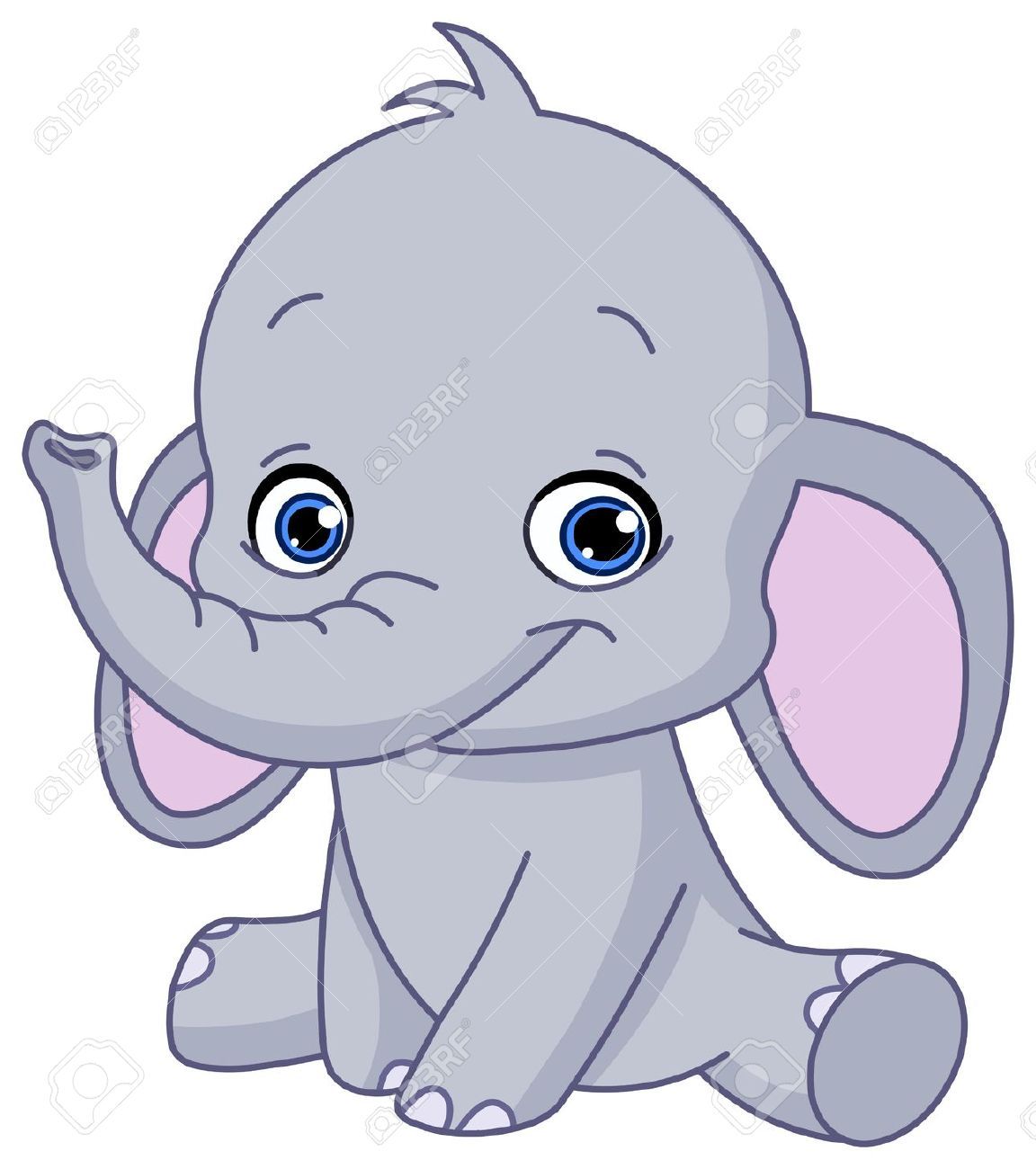 1152x1300 Baby Cute Elephant Drawing, Cute