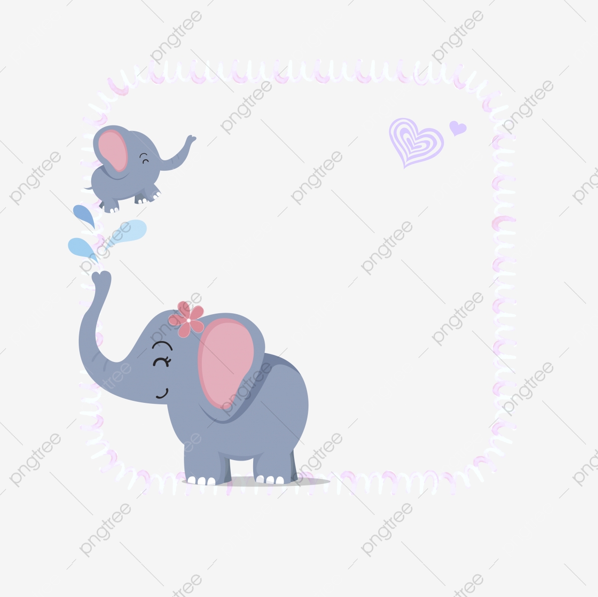 1200x1199 Cartoon Cute Little Elephant Vector Material, Cartoon Vector