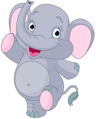 317x392 Cute Baby Elephant Dancing Vector Free Vector In Encapsulated
