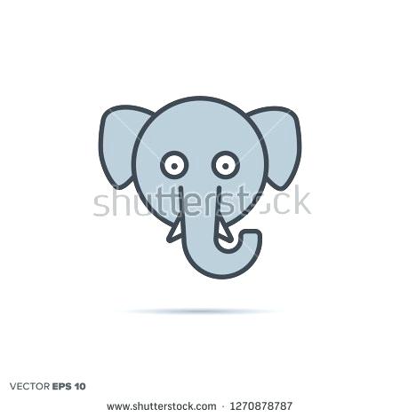 450x470 Elephant Face Outline Elephant Elephant Face Outline Drawing
