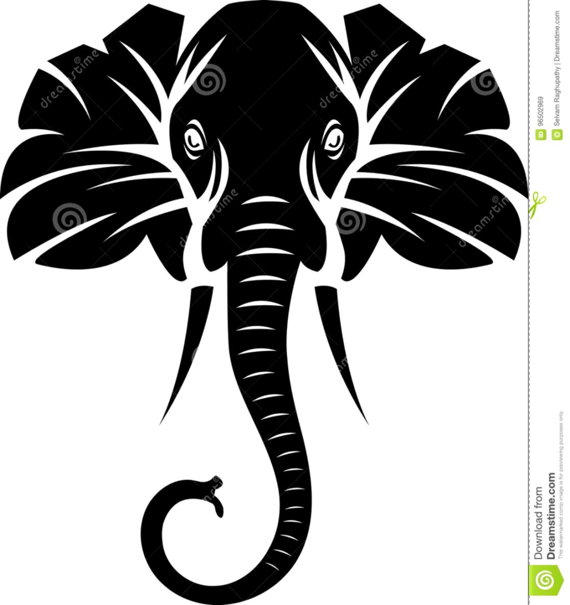1115x1183 Elephant Face Black And White All In One Wallpapers