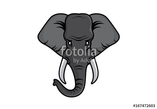 Elephant Head Vector at Vectorified.com | Collection of Elephant Head ...