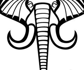 280x235 Elephant Vector