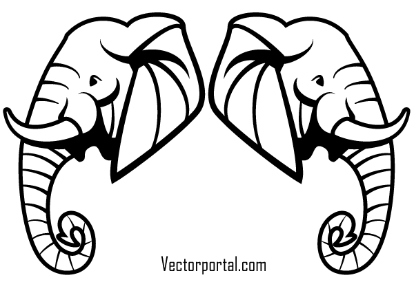 600x410 Free Elephant Head Vector Art Free Vectors In Elephant