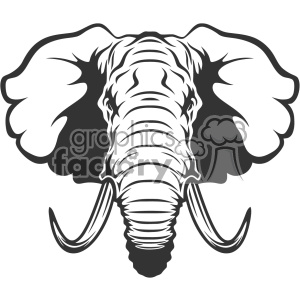 300x300 Elephant Head Vector Art Clipart Royalty Free Gif, Png