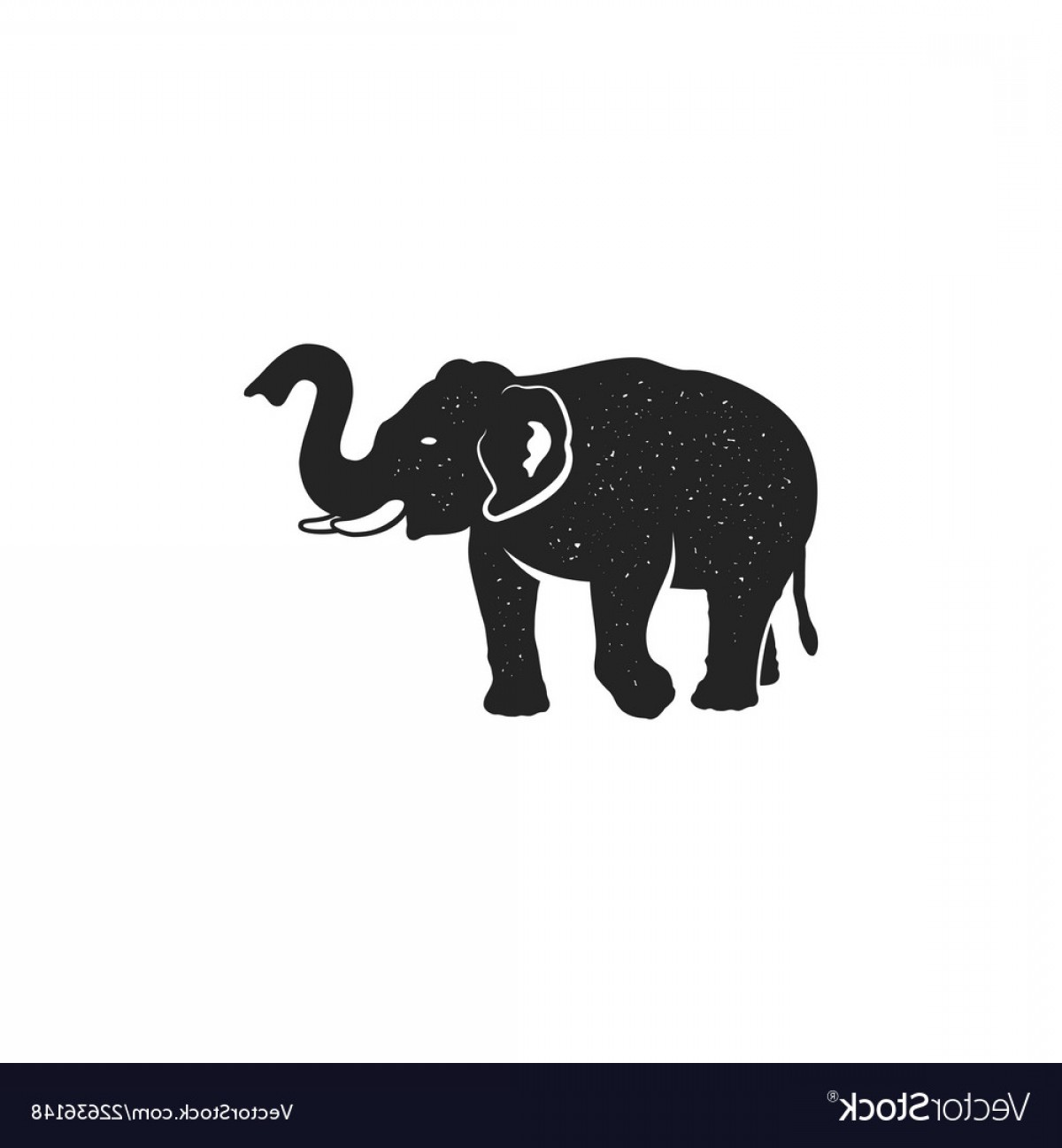 1200x1296 Elephant Icon Vintage Hand Drawn Wild Animal Vector Wallkeeper