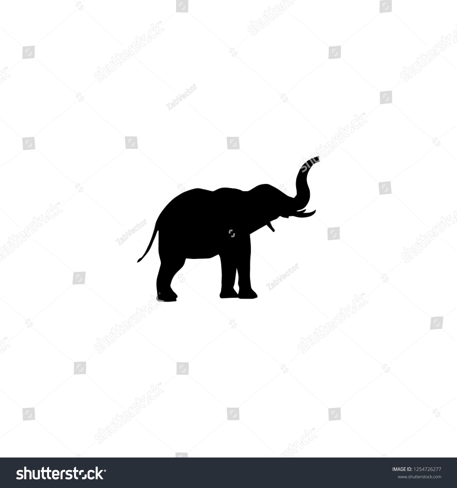 1500x1600 Elephant Icon Vector Elephant Vector Graphic Illustration Icon