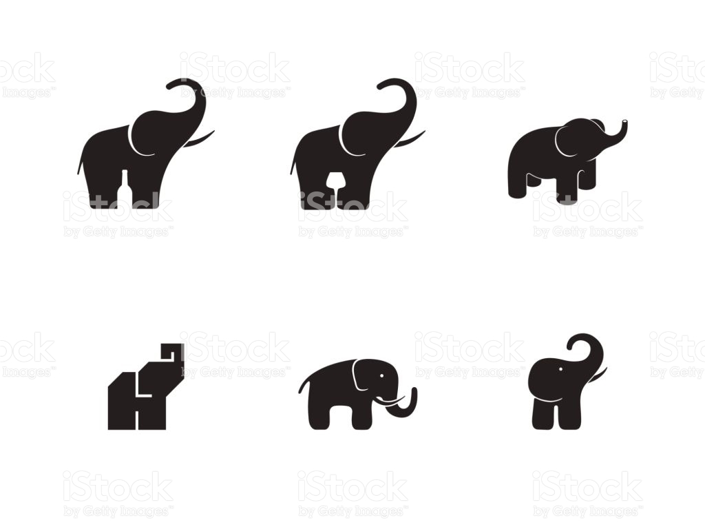 1024x768 Elephant Icon Vector