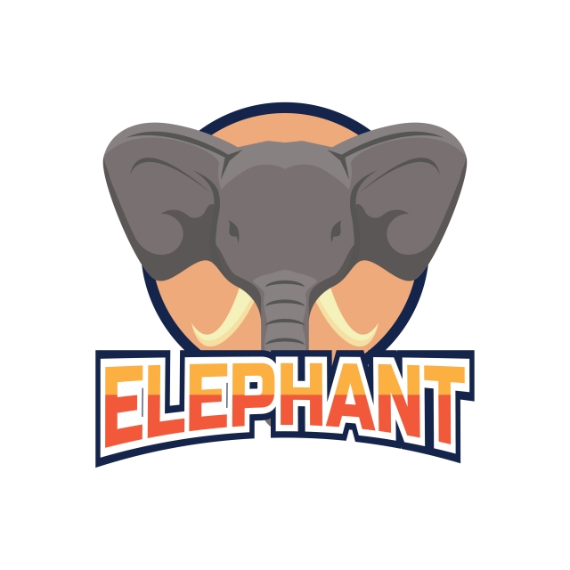 640x640 Elephant Logo Vector Illustration, Elephants, Elephant, Mascot Png