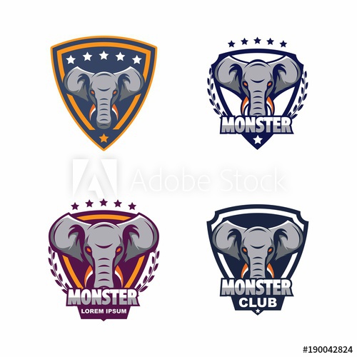 500x500 Elephant Logo Vector