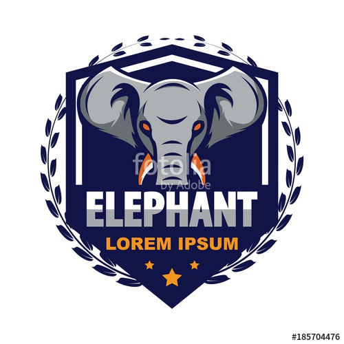 500x500 Elephant Logo Vector Stock Image And Royalty Free Vector