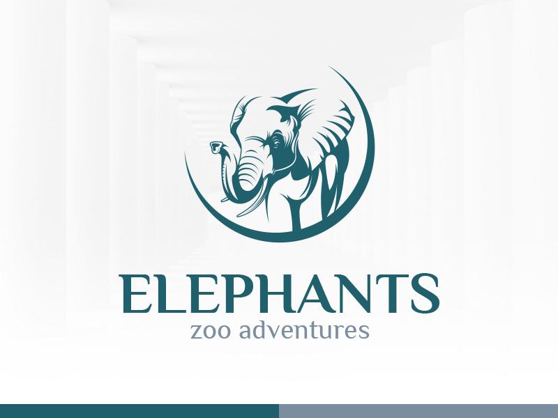 800x600 Elephants Logo Template