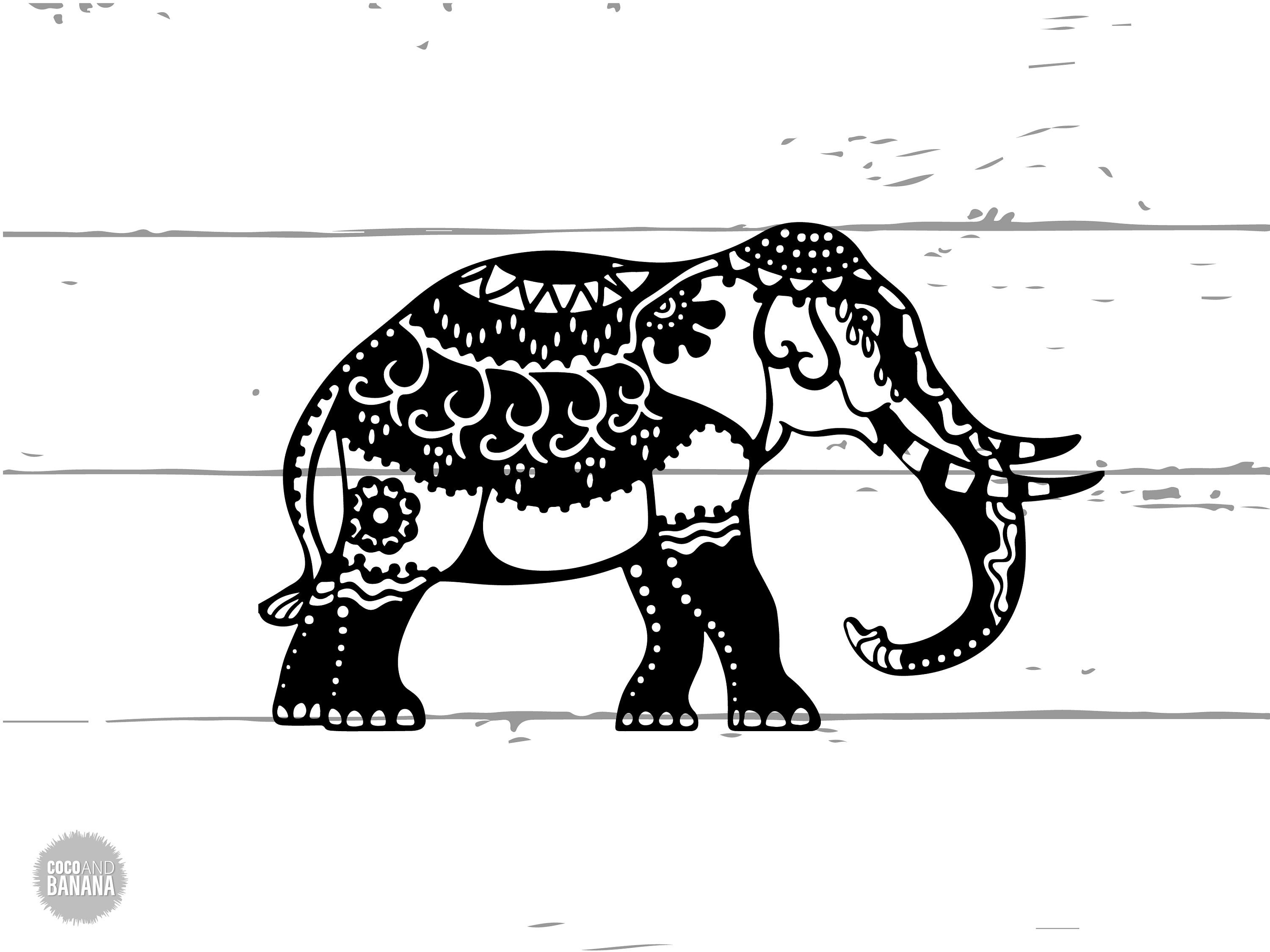 3000x2250 Mandala Elephant Mandala Vector, Elephant Mandala