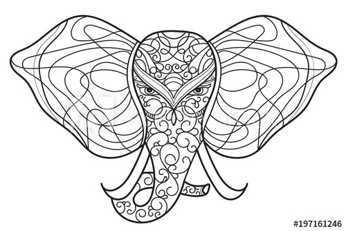 500x334 Elephant Mandala