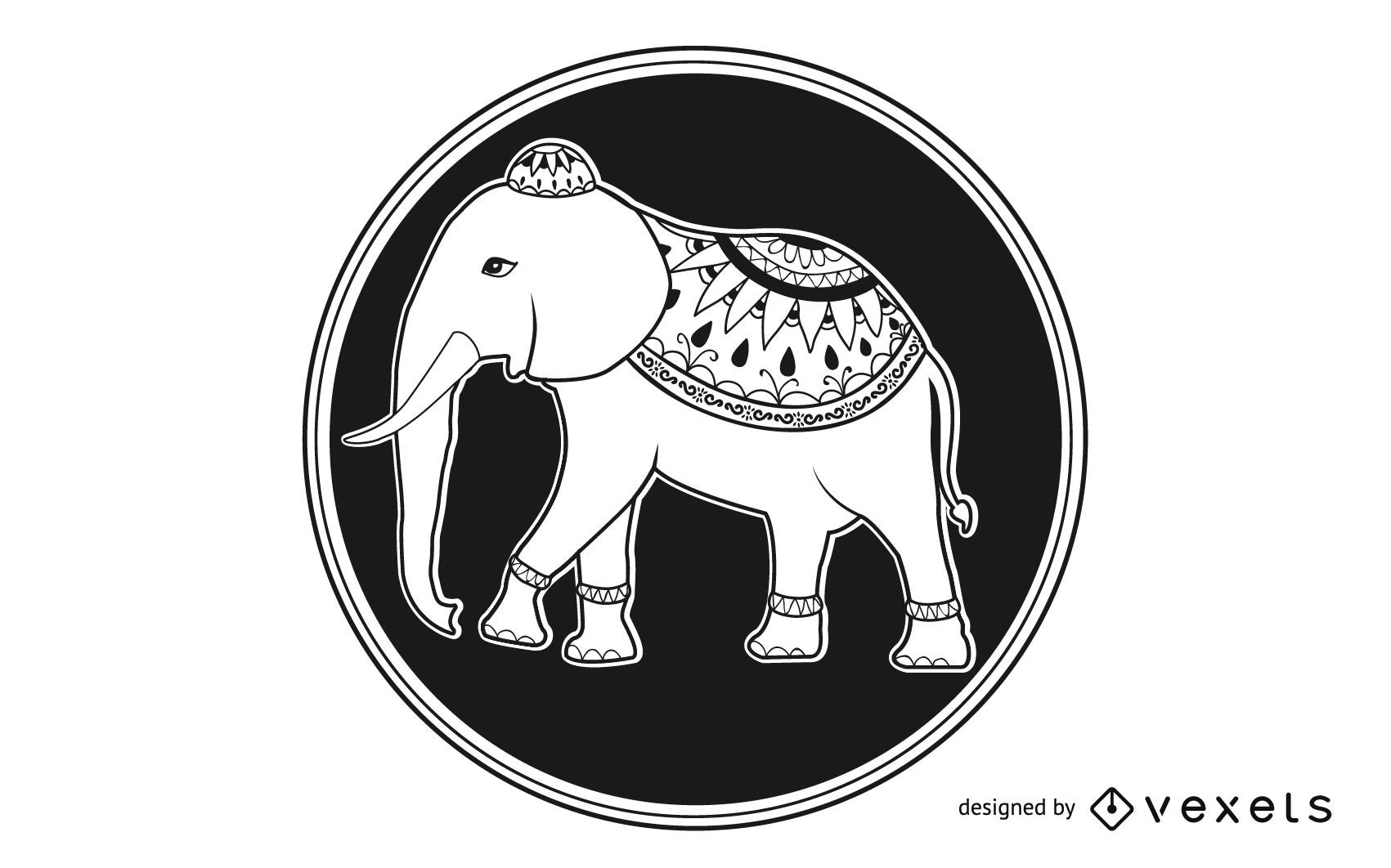 1701x1062 Elephant Mandala