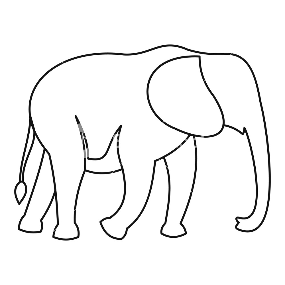 Free Free 194 Elephant Outline Svg Free SVG PNG EPS DXF File