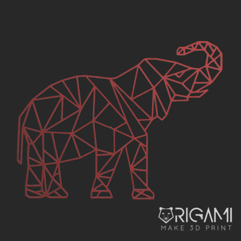 Elephant Print Vector
