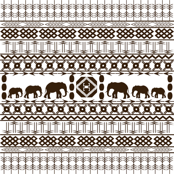 571x570 Elephant Print Pattern