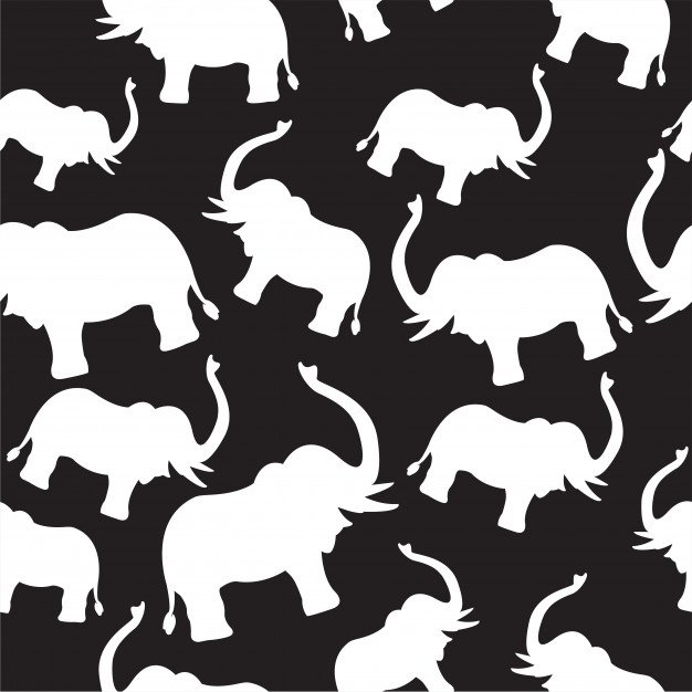 Elephant Print Vector at Vectorified.com | Collection of Elephant Print