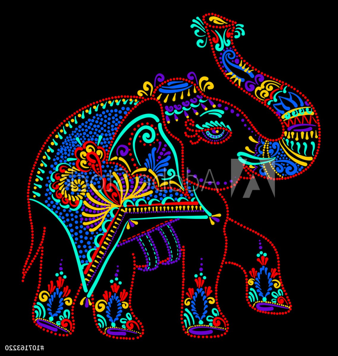 1137x1200 Vector Elephant Print Geekchicpro