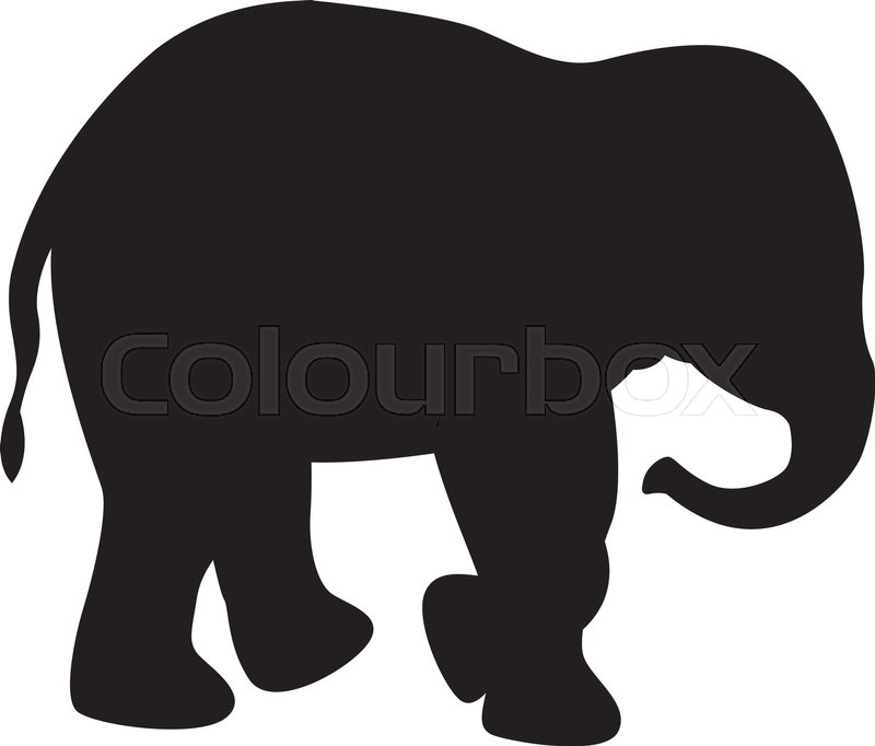 Elephant Silhouette Vector at Vectorified.com | Collection of Elephant