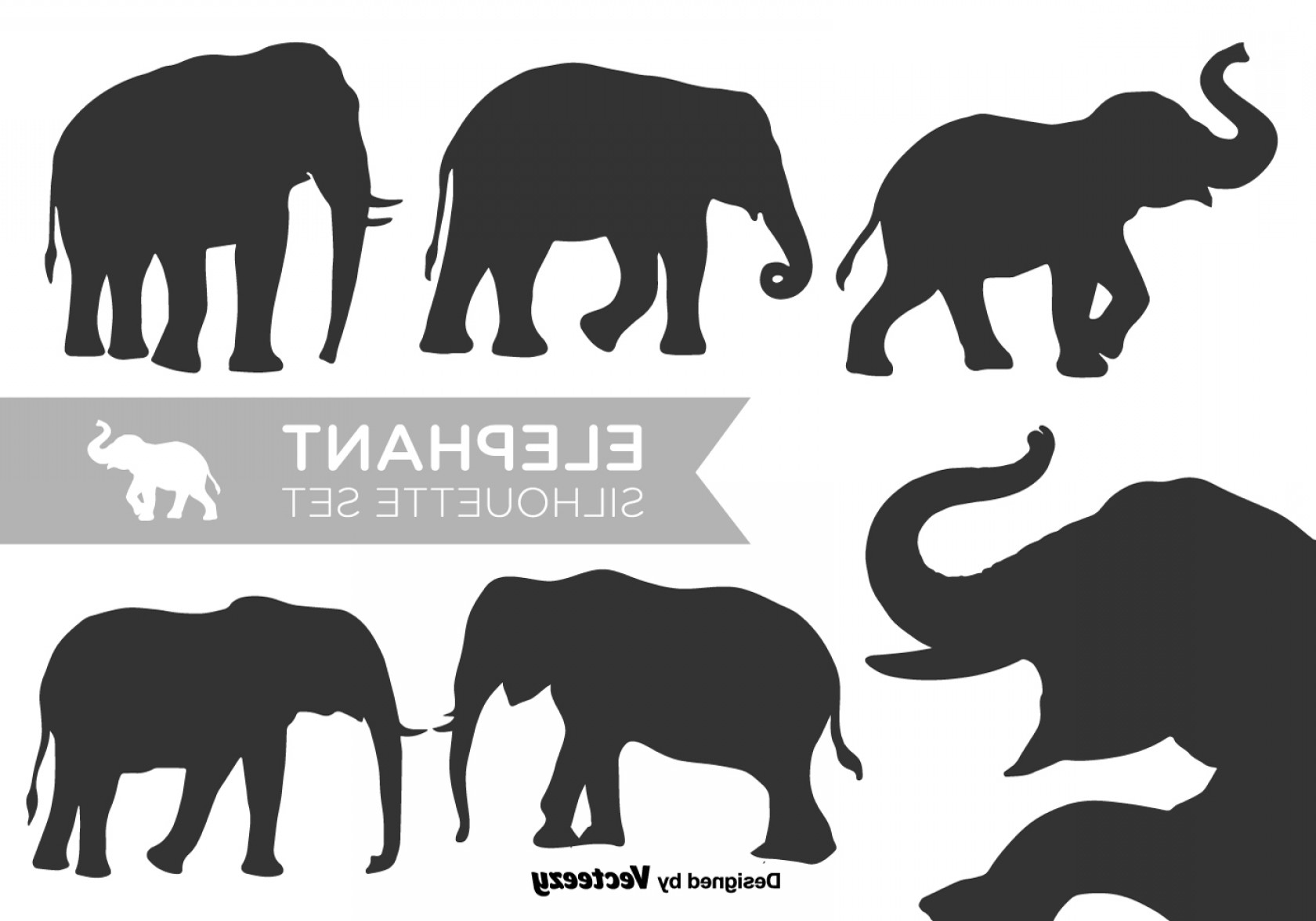 Vector Elephant Silhouettes Vector Set Soidergi 1680x1176 Vector Elephant Silhouettes Vector Set Soidergi