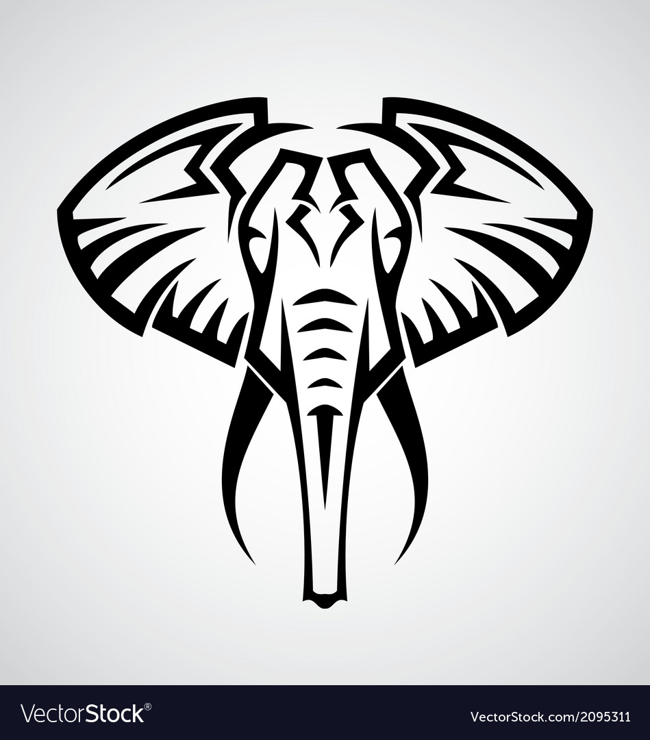 949x1080 Elephant Vector Art