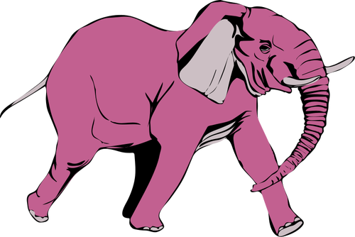 500x334 Free Elephant Vector Art