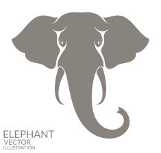 235x223 Elephant Vector Art Illustration Elephant Art Elephant Art
