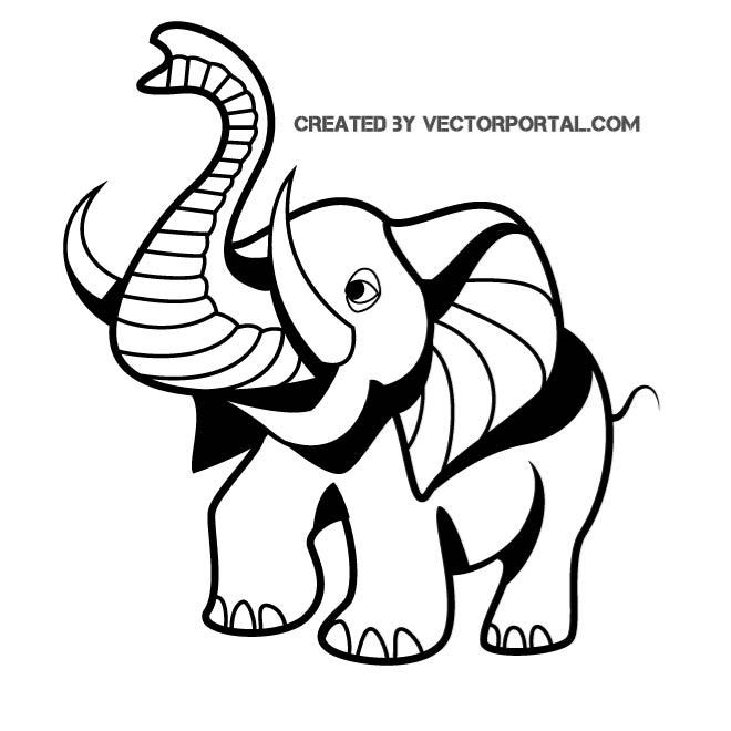 660x660 Little Elephant Vector Graphics