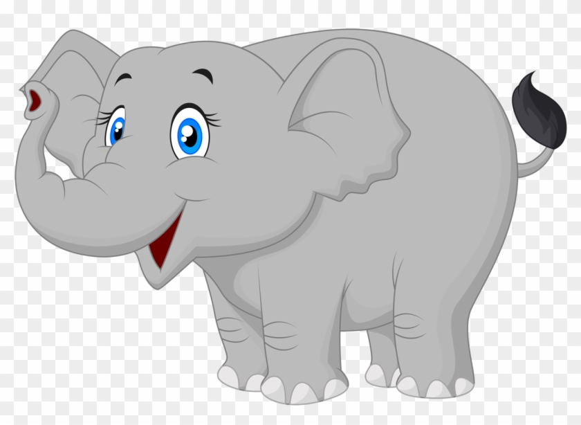 840x614 Cartoon Elephant Vector