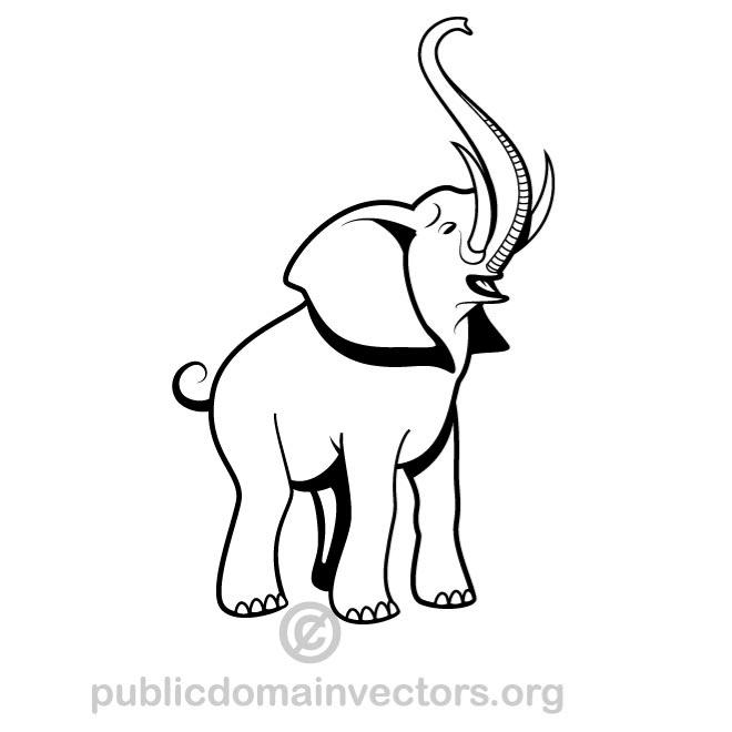660x660 Elephant Vector Graphics Image