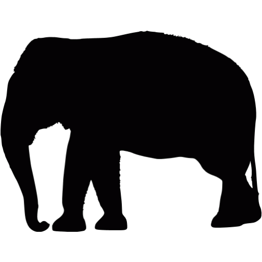 512x512 Elephant Vector Free