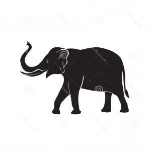 300x300 Stock Illustration Elephant Vector Icon African Simple Symbol