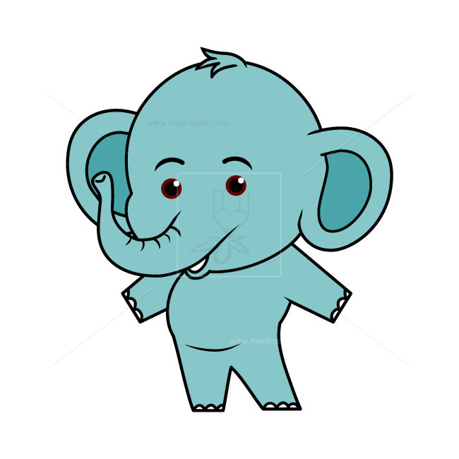 650x650 Baby Elephant Vector Free Vectors, Illustrations, Graphics, Clipart