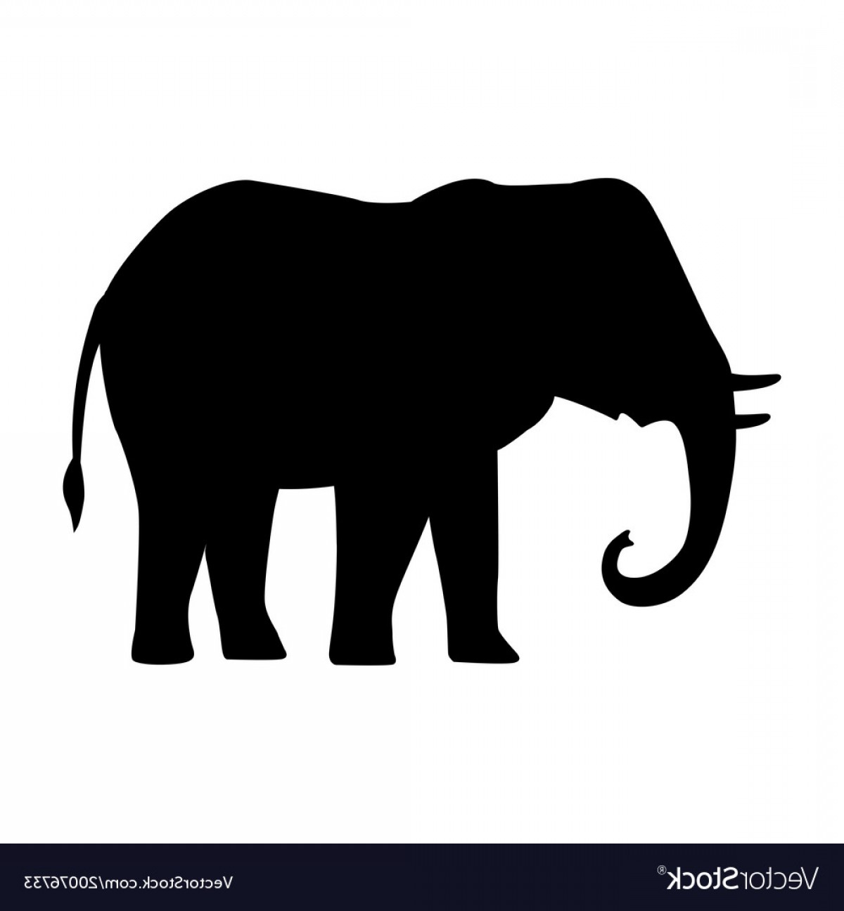 1200x1296 Elephant Vector Black Handandbeak