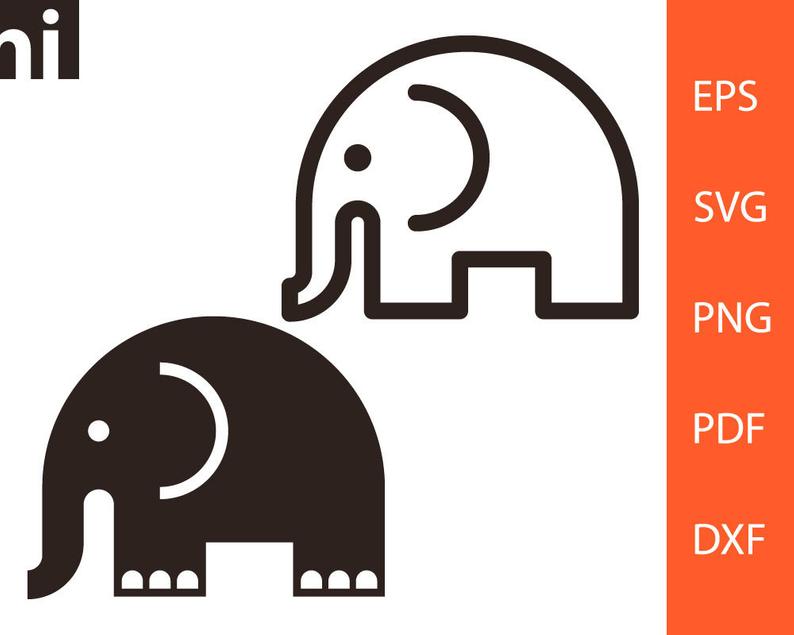 794x635 Elephant Elephant Vector Elephant Clipart Elephant Etsy