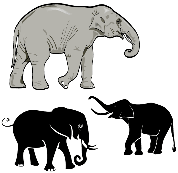 600x585 Free Elephant Vector Art Elephant Elephant Images, Vector Art