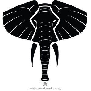 300x300 Elephant Vector Silhouette Animals Vectors