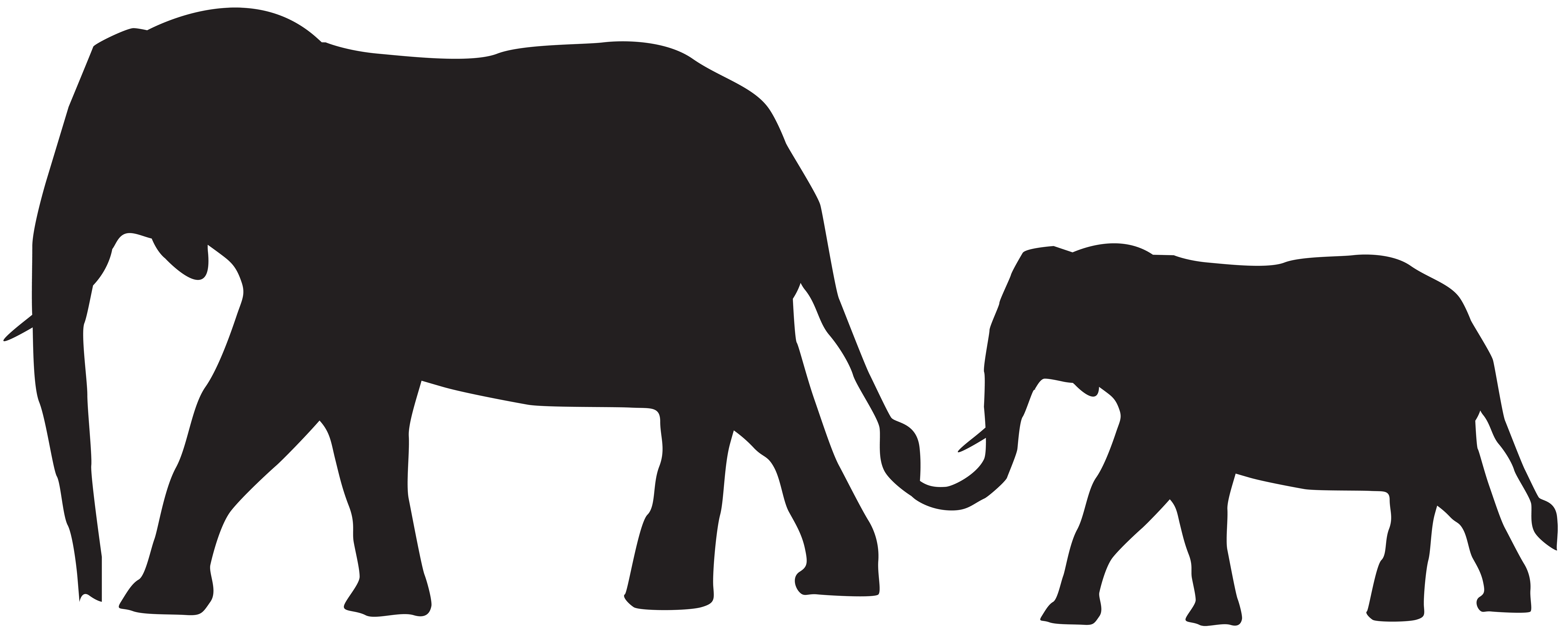 8000x3212 Huge Collection Of 'elephant Clip Art Silhouette' Download More