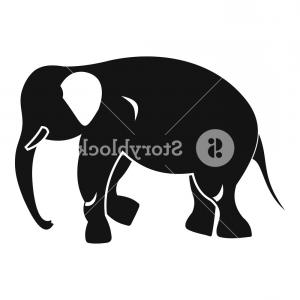 300x300 Stock Illustration Elephant Vector Icon African Simple Symbol