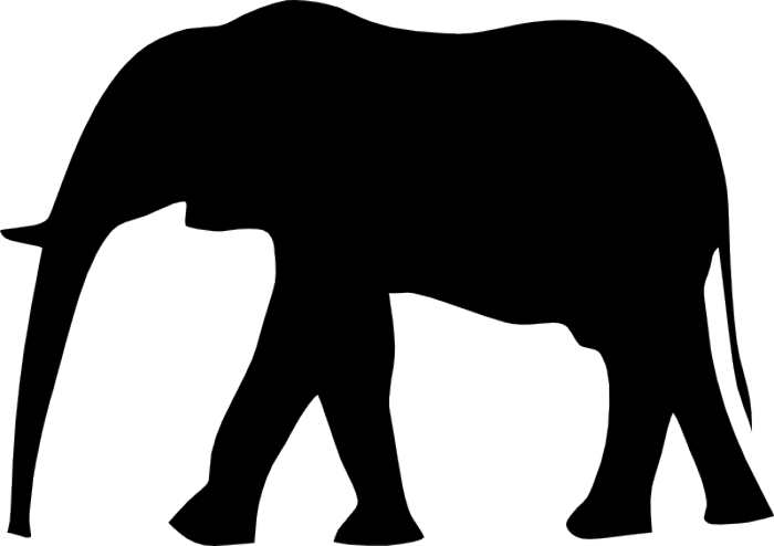 700x494 Collection Of 'elephant Clip Art Silhouette' Download More Than