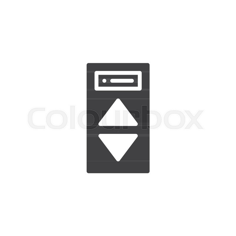 800x800 Elevator Buttons Icon Vector, Filled Stock Vector Colourbox