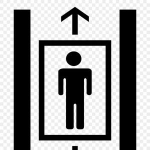 300x300 Elevator Icon Lift Down Sign Vector Hoodamathrun