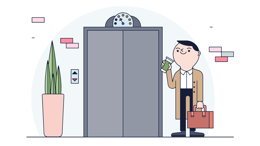871x490 Elevator Vector