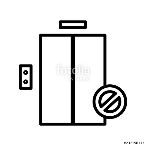 500x500 Elevator Vector Icon Stock Image And Royalty Free Vector