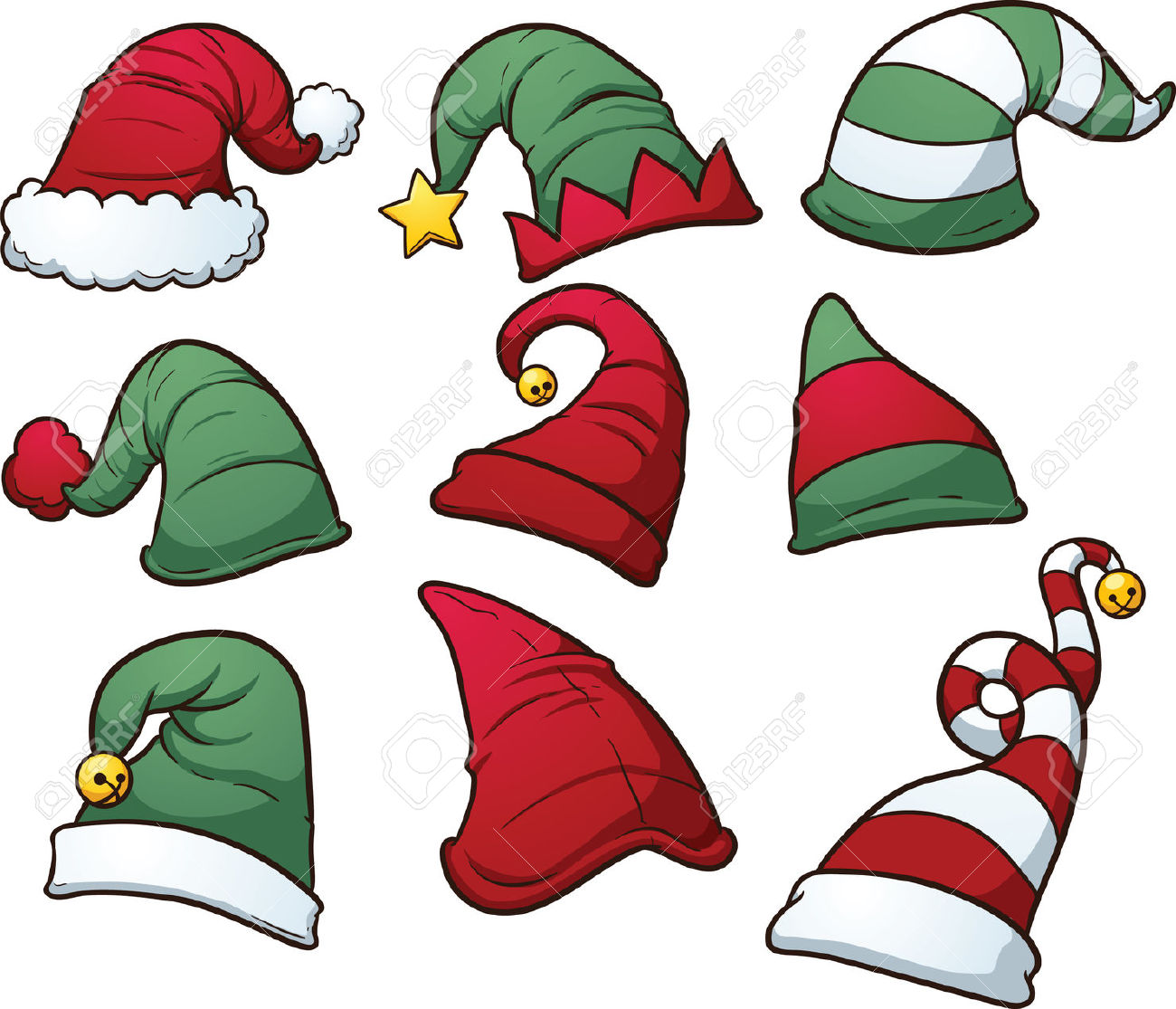 1300x1115 Cute Elf Hat Clipart