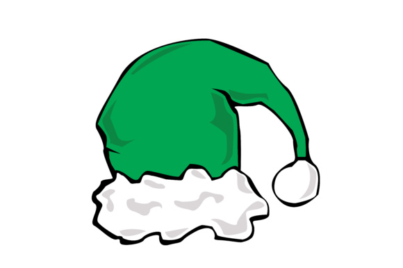 580x386 Vector Elf Hat Graphic